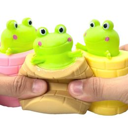 Fidget Squishy Adults Stress Anxiety Relief Frog Bunny Cup Squeeze Toys for Kids Decompression Toy