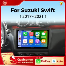 Car dvd Radio Multimedia Player for Suzuki Swift 2017-2021 Carplay Android Auto Radio 4G WiFi GPS DTS DSP 48EQ 2 Din