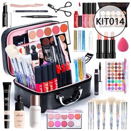 POPFEEL Female Makeup Kit Eyeshadow Lip Gloss Blush Lipstick Concealer All In One Make-up Kit Beauty Cosmetic Makeup Products 240524