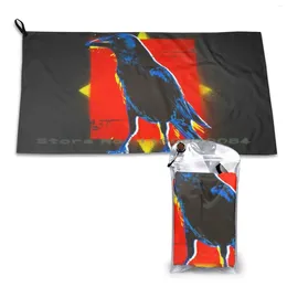 Towel Crow Quick Dry Gym Sports Bath Portable Soft Sweat-Absorbent Fast Drying Pocket Comfortable Facetowel Home Outdoor