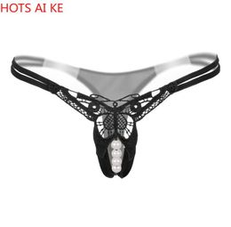 Sexy Lingerie Female Underwear Erotic Lace Bow Transparent G String Open Crotch Plus Size Thong Tanga Women Panties Women039s4711179