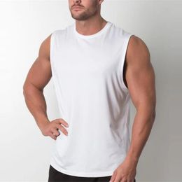 Brand Plain Tank Top Men Bodybuilding singlet Gym Stringer Sleeveless Shirt Blank Fitness Clothing Sportwear Muscle Vest 240514