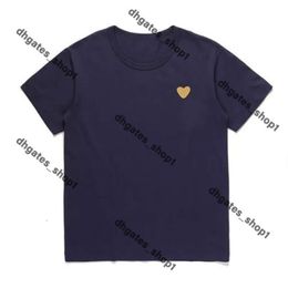 Brand Tshirt Cdgs Summer Play Designer Mens T-Shirts Play T Shirt Commes Short Sleeve Womens Des Badge Garcons Embroidery Heart Shirt Red Love Cool TOPS Cdgs Shirt 238