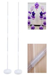 4pcs Balloon Column Stand Kits Arch Stand With Frame Base And Pole For Wedding Party Decoration Q1904294282698