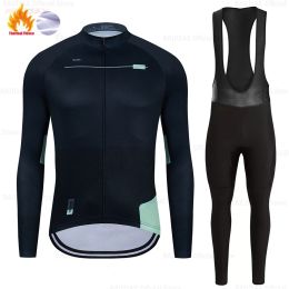 2024 Raudax Twelve Colours Winter Cycling Clothing Thermal Fleece Cycling Jersey Set Bike MTB Riding Clothing Bib Pants Warm Sets