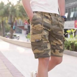 Men's Shorts Men Summer Cargo Camouflage Clothing Casual Breeche Bermuda Beach Jogger Male 2024 W778