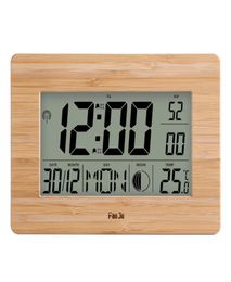 s FanJu Digital Wall Clock Big Large Number Time Temperature Calendar Alarm Table Desk Clocks Modern Design Office Home Decor9272166