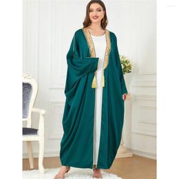 Ethnic Clothing Ramadan Eid Abaya Women Muslim Batwing Sleeve Maxi Dress African Dashiki Kimono Kaftan Dubai Turkey Robe Islamic Jalabiya