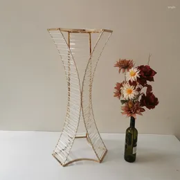 Vases European Flower Metal Stand Acrylic Wedding Centrepieces Event Flowers Road Lead Home Party Decoration