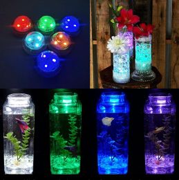 Submersible LED Light RGB Underwater Light Wedding Tea Light Hot Tubond Pool Bathtub Aquarium Party Vase Decor