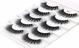 2019 NEW 5 pairs 100 Real Mink Eyelashes 3D Natural False Eyelashes Mink Lashes Soft Eyelash Extension Makeup Kit Cilios mix JKX75934949