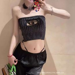 Two Piece Dress Summer Fashionable Spicy Girl Style Chest Letter Hollow Sexy Bra