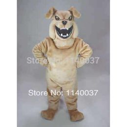 mascot Fierce Bark Brown Bully Dog Mascot Costume Adult Size Good Clothing Party Holiday Carnival Cosply Fancy Dress Mascot Costumes
