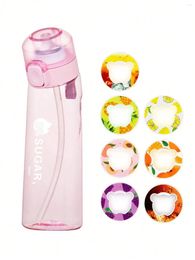 Water Bottles 1pc 1000ml Air Flavored Bottle With Random Flavor Pods Sports Straw Cup Tritan For Outdoor Fitness BPA Free