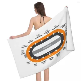 Towel Glasgow Scotland Tube Metro Subway Train Map 80x130cm Bath Water-absorbent For School