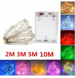 1M 2M 3M 10M LED Leds Battery Copper Wire Fairy Garland LED String Lights New Years Decor Christmas Tree Decorations Home Decor Pa2139910