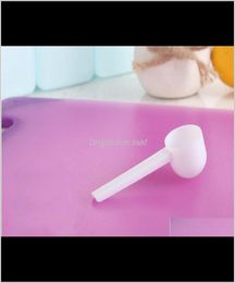 Flatware Kitchen Dining Bar Home Gardenfashion Professional White Plastic 5 Gram 5G Scoops Spoons For Food Milk Washing Powder Med4939764