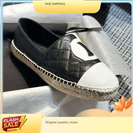 Designer Clog Sandals Espadrilles Casual Walk Loafers For Womens Female Summer Shoes Sandles Canvas Leather Flat Heels Slides Slippers Fisherman 24ss