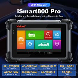VIDENT ISMART800 Pro All System OBD2 Scanner Automotive Diagnostic Tool med 40+ Återställ aktiv testkodläsare Key Coding Tool