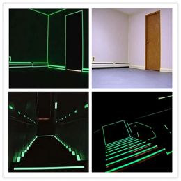 5M/Roll Green Luminous Self-Adhesive Tape Glow In The Dark Party Supplies DIY Wall Sticker Fluorescent Safety Emergency Stairs