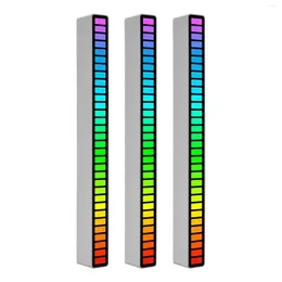 Table Lamps RGB Music Sound Control LED Lights TYPE-C USB Atmosphere Light Rhythm Ambient For Car Tv Game Computer Desktop Decor