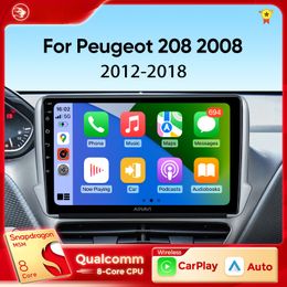 Car dvd Radio for Peugeot 2008 208 2012-2018 Multimedia Player Navigation GPS Wireless Carplay Android Auto Stereo No 2Din