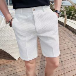 Korean Golf Shorts Mens Pure Cotton Casual Pants Capris Business Coat Golf Sports White Trend 240522