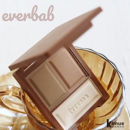 Everbab Halo Dyeing Contour Palette 3 Colours 12g Natural Bronzer Long-lasting 3d V Face Nose Shadow Hairline Powder Face Makeup 240524