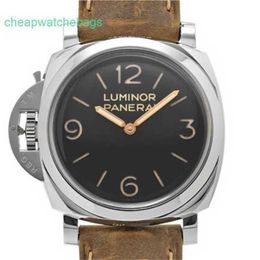Panerei Luminors Luxury Wristwatches Automatic Movement Watches PANERAISS Luminors 1950 3 Days Acciaio Left Hand PAM00557 Mens # PHWH