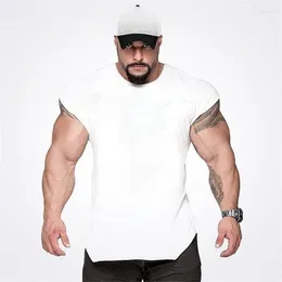 Men's Tank Tops Brand Blank Fitness Top Men Undershirt Sleeveless Shirt Summer Gyms Clothing Slim Fit Muscle Bodybuilding Vest Streetwear