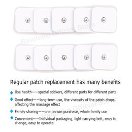 10pcs/20PCS Silicone Electrode Pads 4*4cm Replacement for Tens Massagers Machine Muscle Stimulator Electric Digital Massager