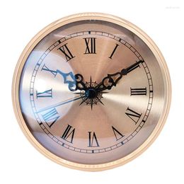 Clocks Accessories 108mm Vintage Round Insert Metal Wall Clock Roman Number Hanging Decor