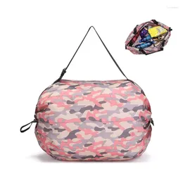 Storage Bags Large-capacity Portable Shopping Folding Travel Waterproof Beach Supermarket Grocery