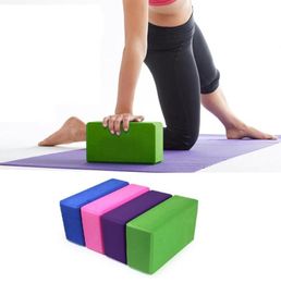 Wholesale-Homasy EVA Yoga Block Brick ing Home Exercise Fitness Health Gym Practice Tool3170114