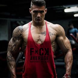 Fitness bodybuilder just gym cotton sleeveless shirt workout clothing Y back 1cm stringer men tank tops sexy undershirt man 240524