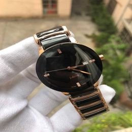 Unisex Watches Lady Famous Modern Men's Qaurtz Fashion Black Ceramic Watch Ladies Casual Mens Sport Watch 37mm 252k