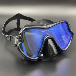 Mirror lens diving mask professional scuba diving mask inflation kit anti fog goggles swimming pool equipment 240509