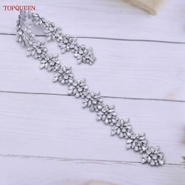 TOPQUEEN S269 Women's Crystal Rhinestone Sashes Bridesmaid Evening Party Belt Wedding Dresses Accessories Waistband Bridal Belts