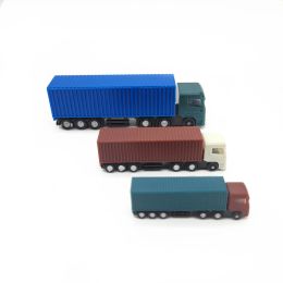 2pcs Model Truck 1:87 1:100 1:150 1:200 scale Container Building Train Layout Set model train HO/TT/N scale railway modeling