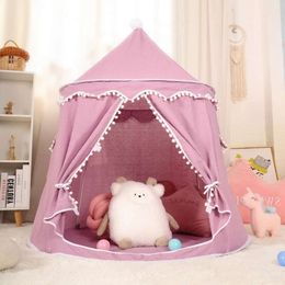 Children Indoor Game Portable Princess Castle Small Play House Toys Mongolian Birthday Tent Teepee Baby c7cbca