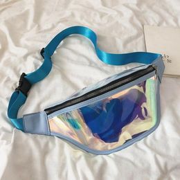 Waist Bags Fashion Belt Bum Bag Transparent Clear Punk Holographic Fanny Pack Laser 204q