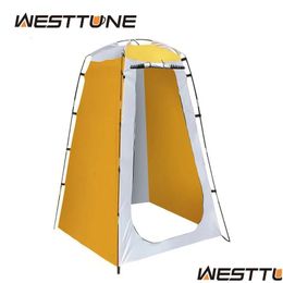 Tents And Shelters Westtune Portable Privacy Shower Tent Outdoor Waterproof Changing Room Shelter For Cam Hiking Beach Toilet Bathroom Ot4Gi