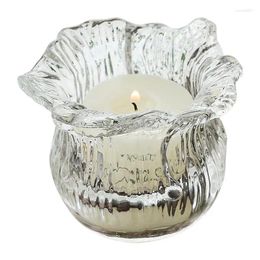 Candle Holders Tea Light Cabbage Glass Holder Table Romantic Candlelight Dinner Tabletop Ornament Living Room Decoration
