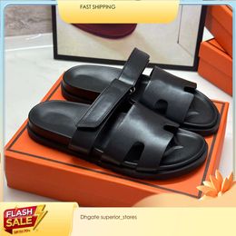 Chypre Designer Sandals For Mens Womens Leather Suede Flat Heels Casual Walk Sandles Slides Man Female claquette Summer Beach Sliders Shoes Slippers 2024 24ss