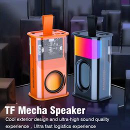 Portable Speakers A36 Mecha Speakers Vibration Bass Transparent Wireless Bluetooth Stereo Surround Speaker Audio Player Loud Speaker Sound Box S2452402