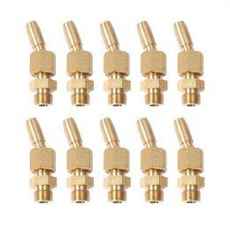 Garden Decorations 10Pcs 1/8 Inch DN6 Brass Gushing Spray Water Fountain Nozzles Universal Curtain Nozzle Landscape