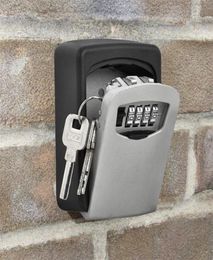 Outdoor security password key box box decoration home wall - mounted company metal password storage1835288