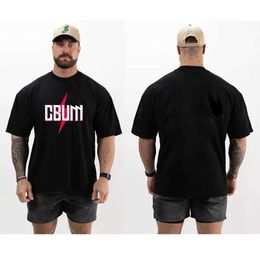 Men's T-Shirts CBUM T-shirt Mens Thaage Muscle Exercise Fitness Short sleeved T-shirt Jogging Athlete Gym T-shirt Cotton Summer Running Fitness T-shirt Y240522