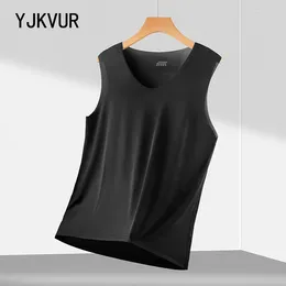 Men's Tank Tops YJKVUR Oversize Sleeveless T-Shirt Men Casual Sports Quick Dry 2024 Summer Gym Clothing Breathable Plus Size Basketball Top