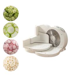 Electric Stainless Steel Kitchen Deli Food Slicer Folding Semi Automatic Meat Cutter